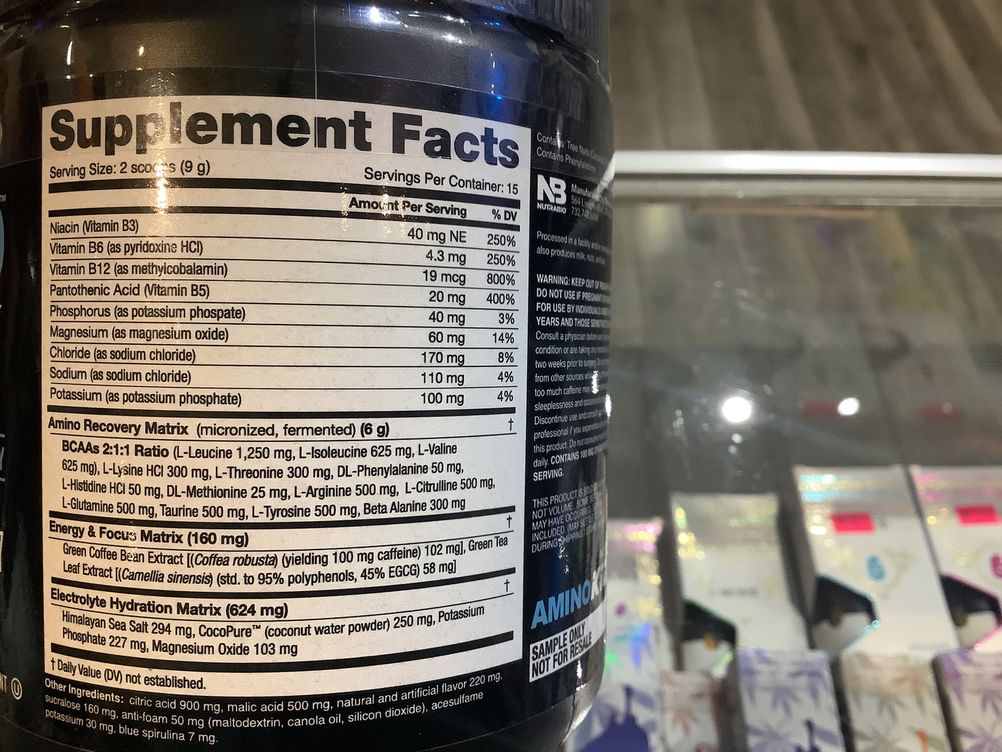 Amino kick Blue Raspberry 15 servings