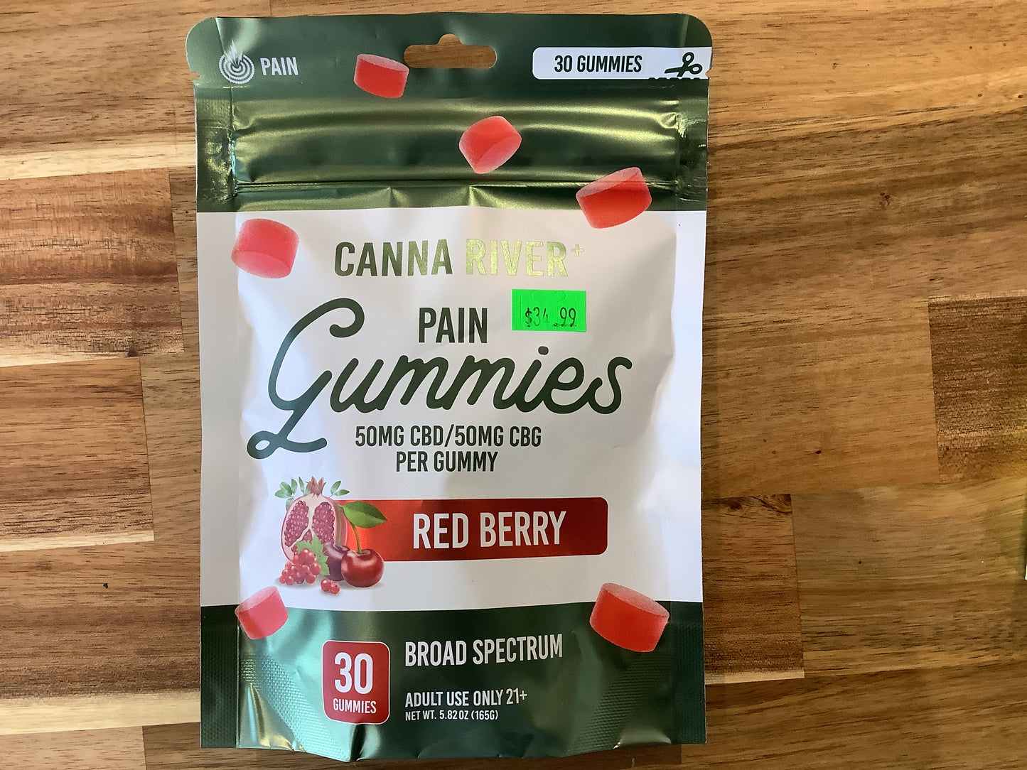 Canna River Red Berry Pain Gummies
