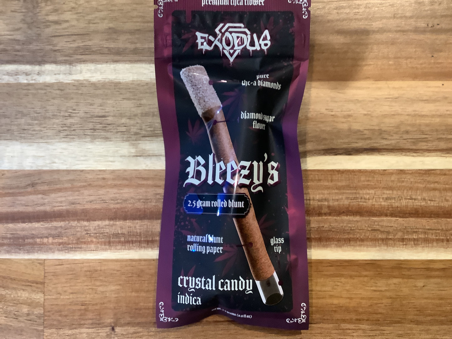 Exodus Bleezy’s 2.5G Prerolled Blunt Crystal Candy