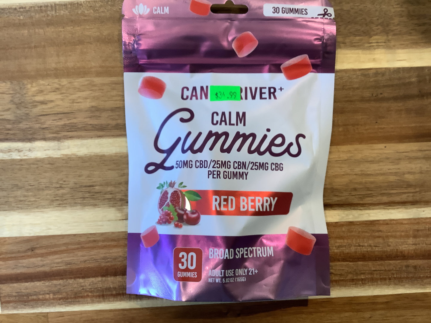 Canna River Red Berry Calm Gummies