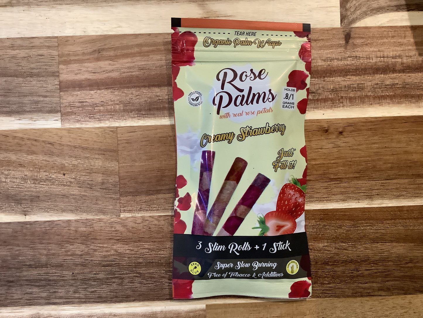 Rose Palms 3 Slims Creamy Strawberry