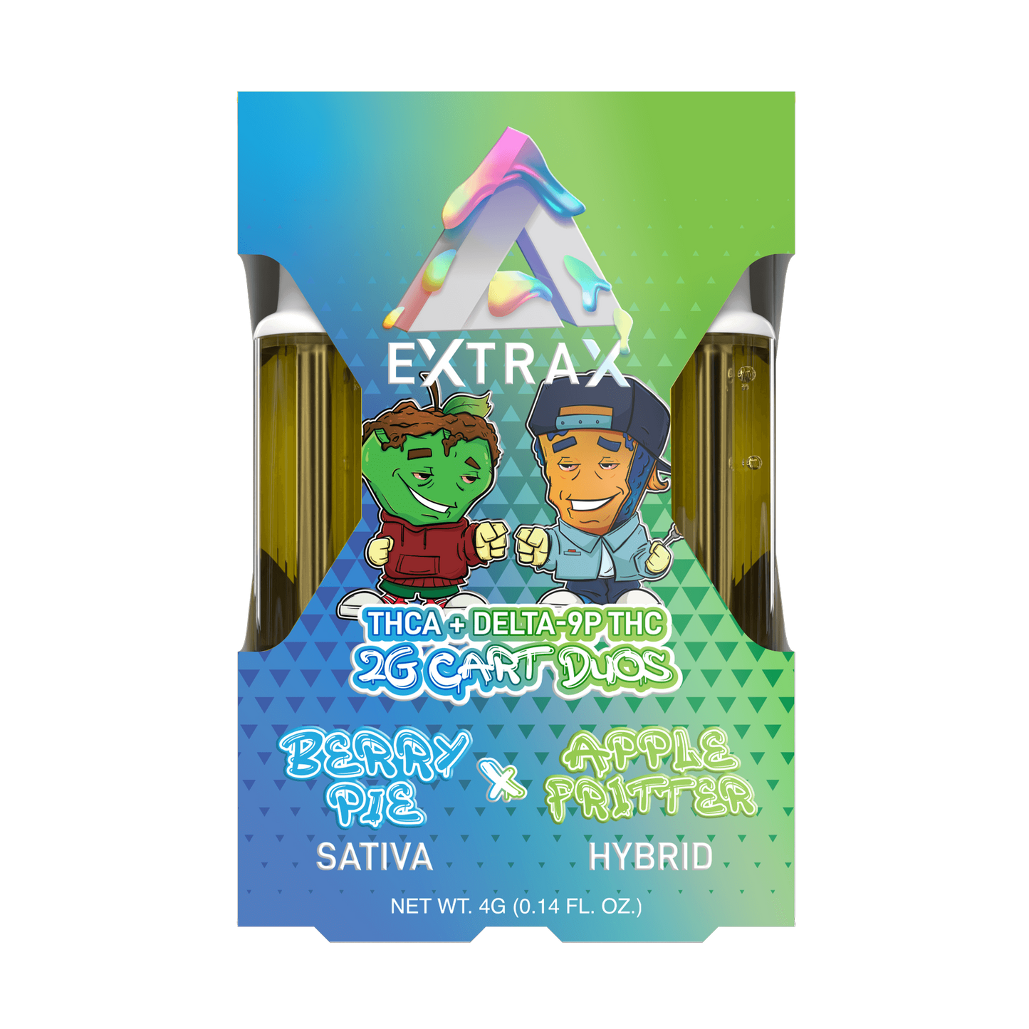 Extract 2g Cart Duos - Berry Pie & Apple Fritter