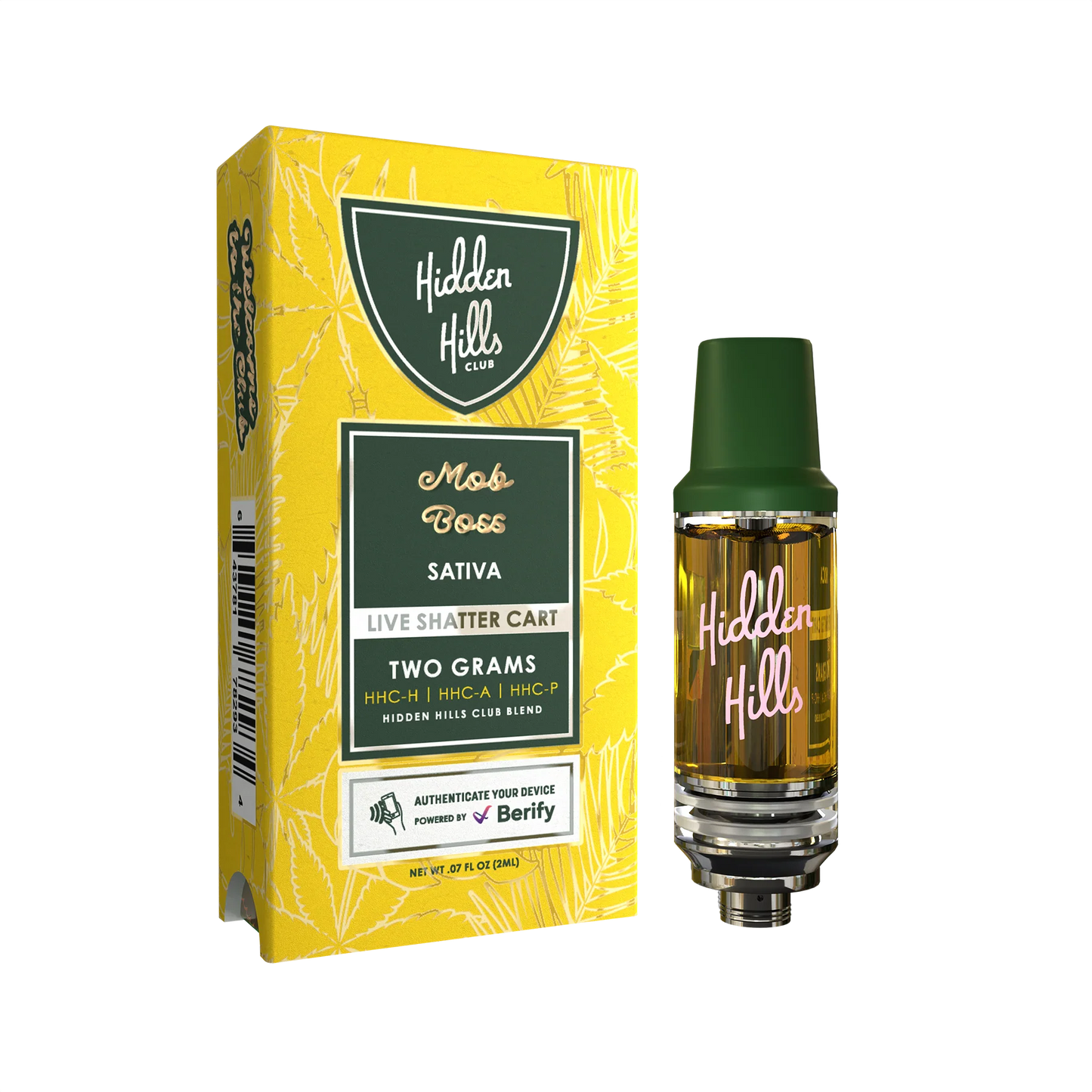 Hidden Hills Live Shatter 2G Cart Mob Boss