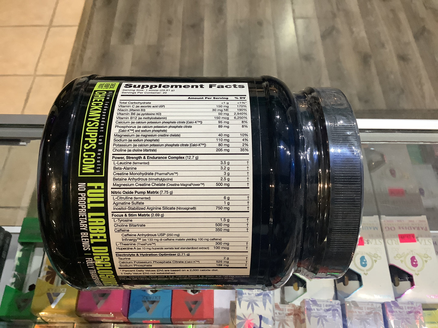 NUTRABIO pre-workout Strawberry Lemon Bomb