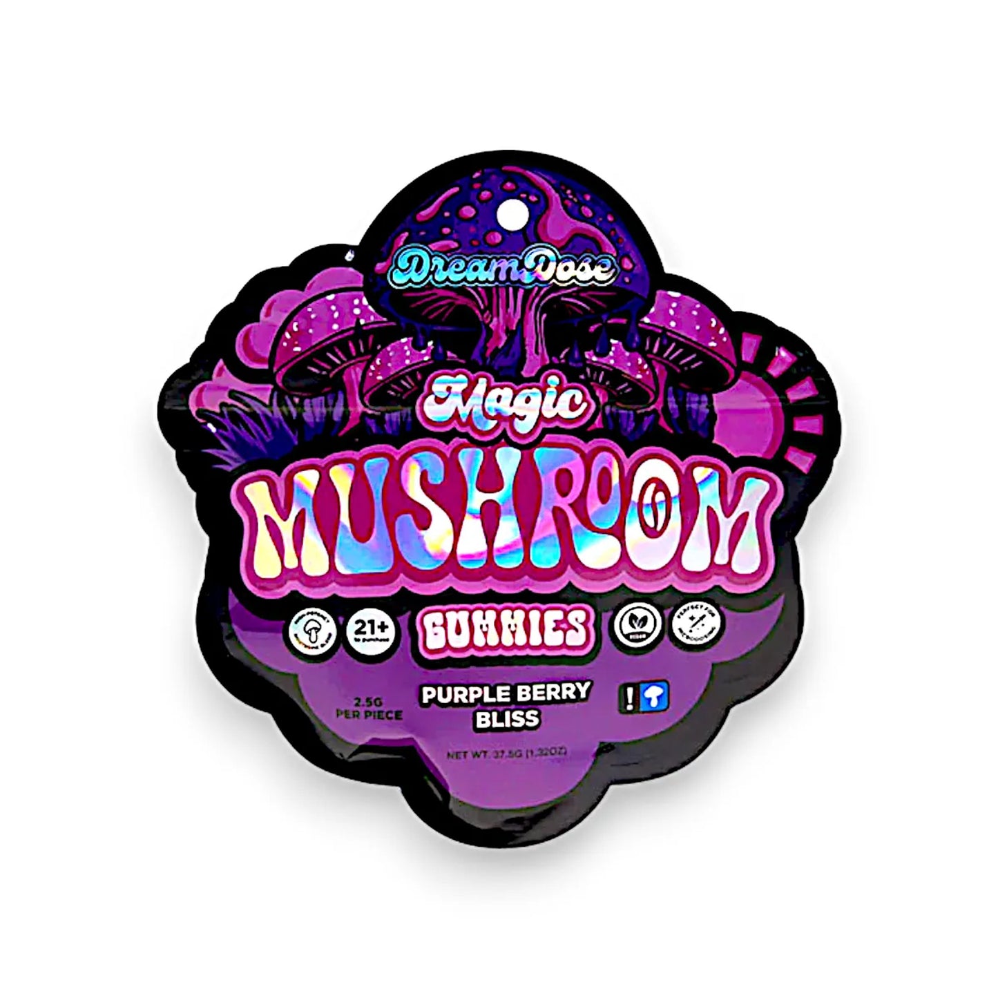 DreamDose Magic Mushroom Gummies Purple Berry Bliss