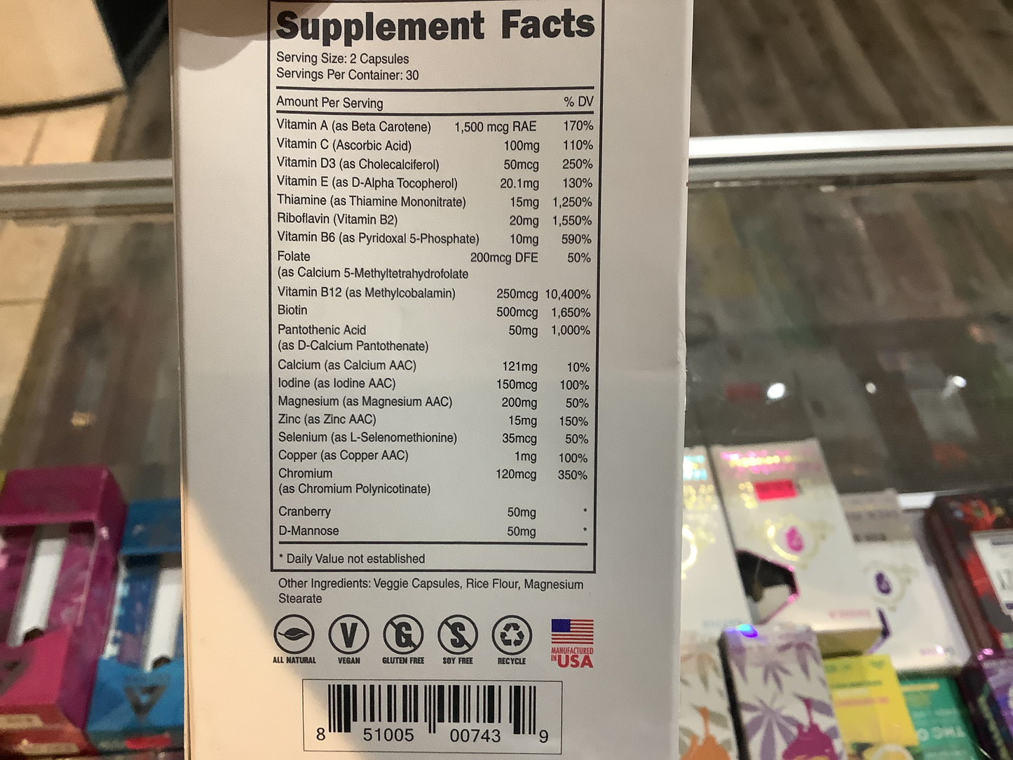 Bucked up DOE multivitamin