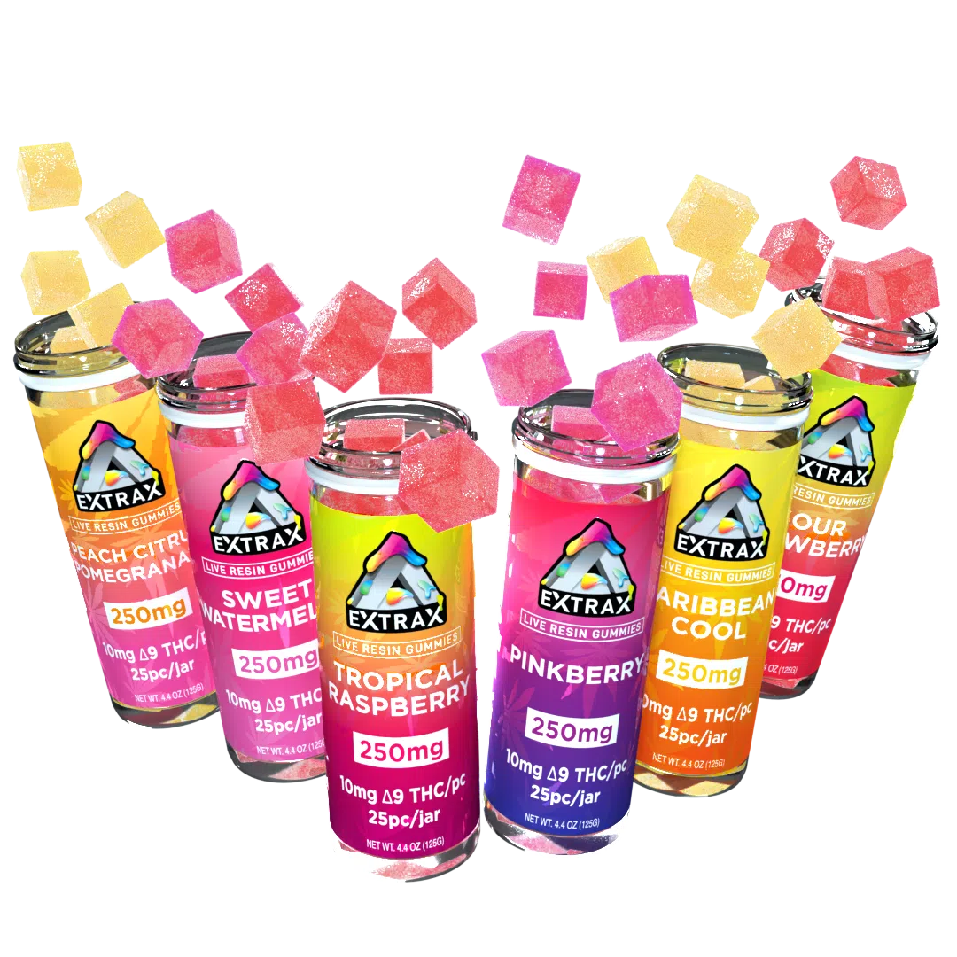 Extrax Live Resin Gummies 250 MG PinkBerry