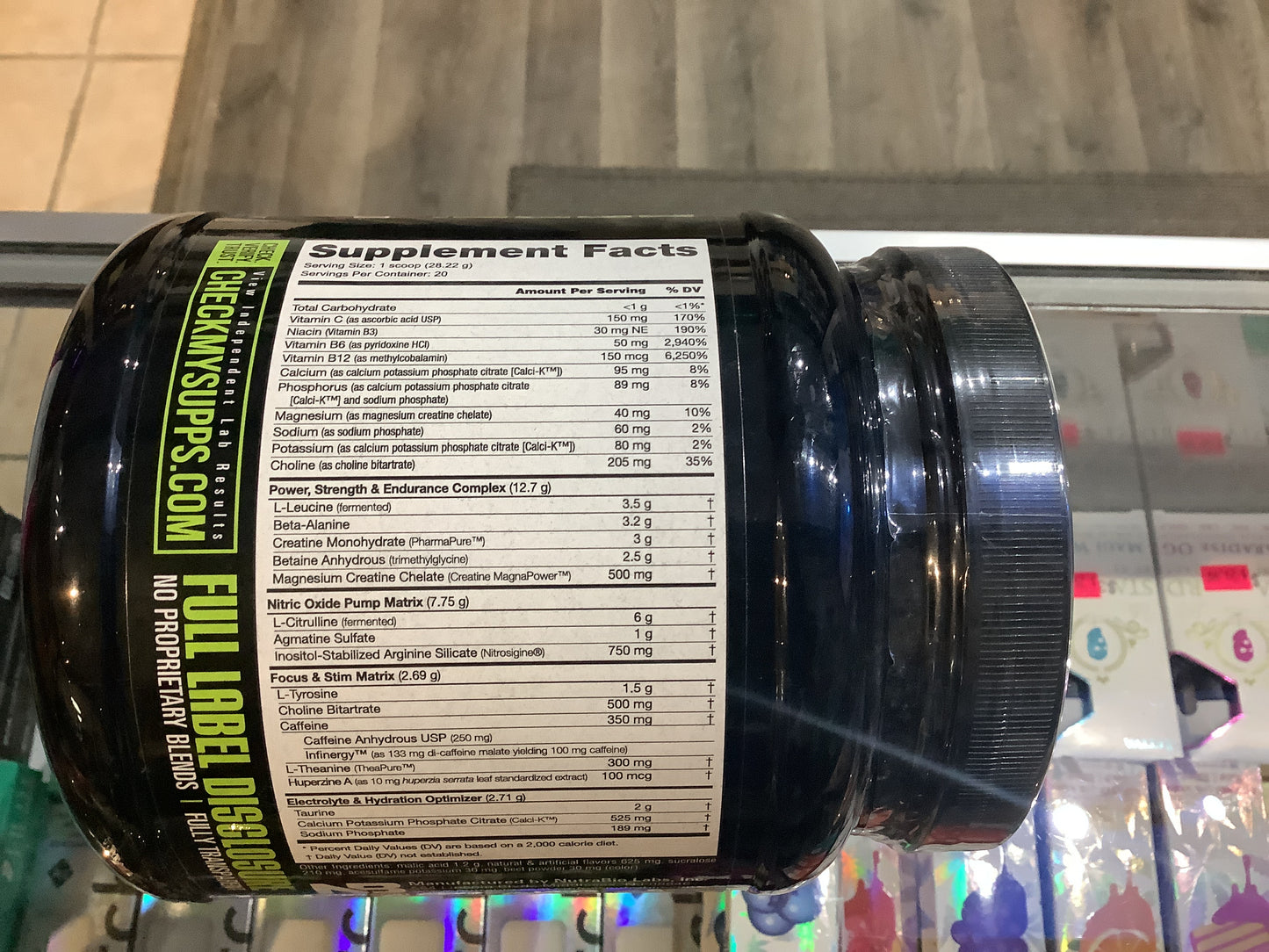 NUTRABIO pre-workout Watermelon