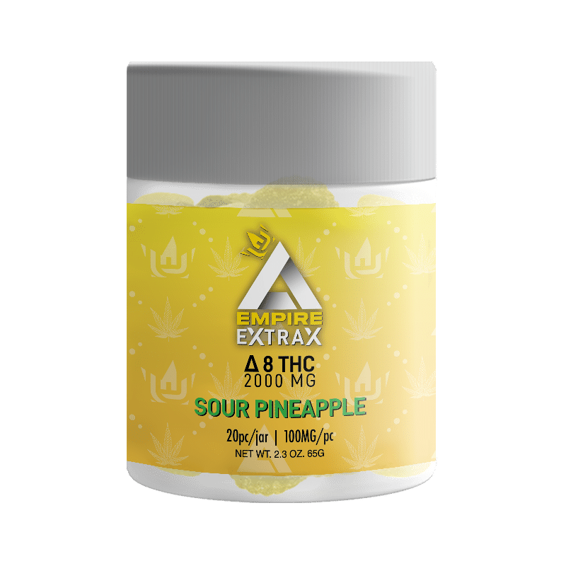 Empire Extrax D8 Sour Pineapple 20pcs Gummies