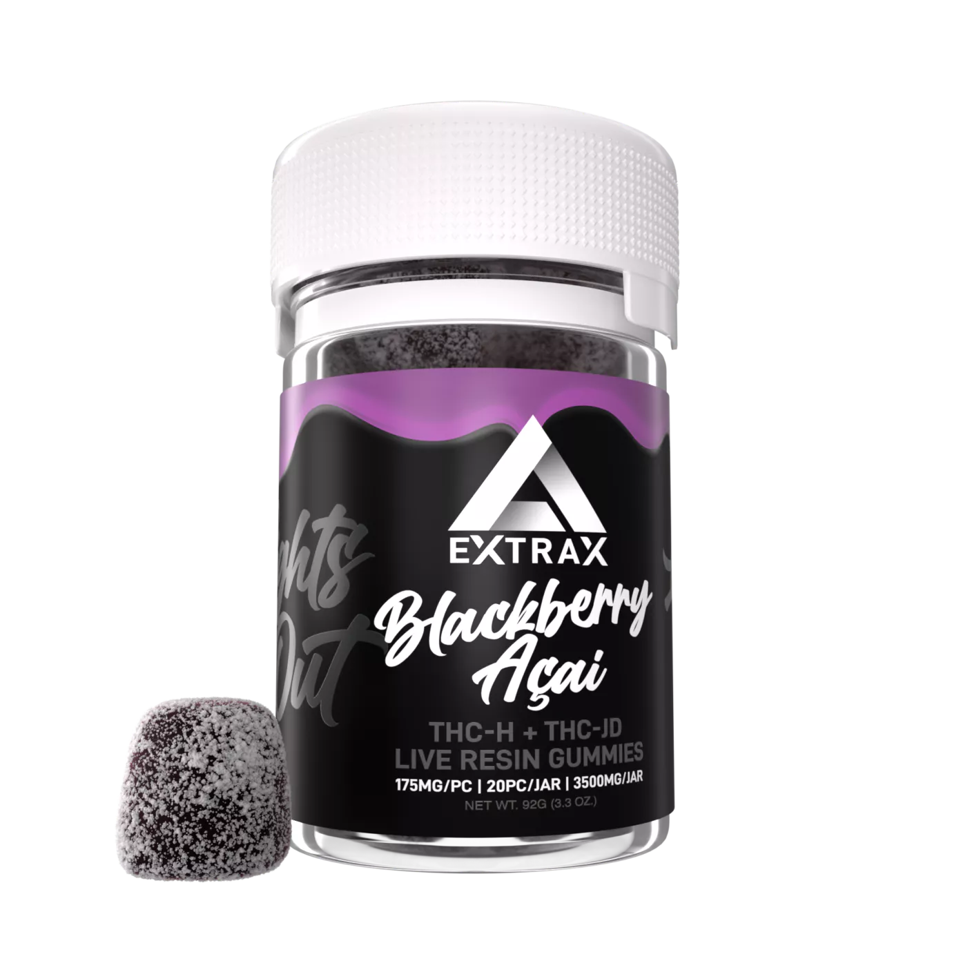 Delta Extrax Lights Out Blackberry Acai 175MG 20pcs