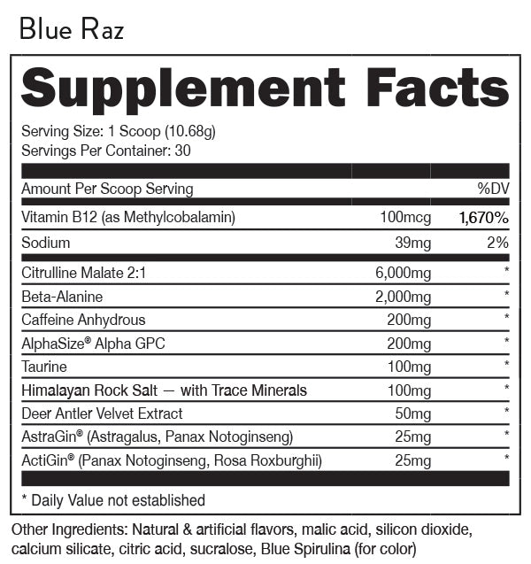 Bucked Up - Blue Raz