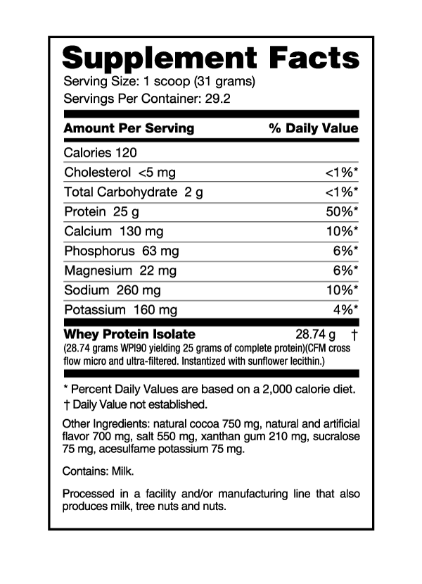 NutraBio Whey Protein Isolate 2 Pounds -  Chocolate Peanut Butter Bliss