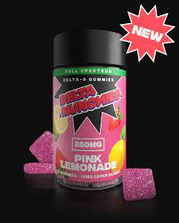 Delta Munchies D9 gummies pink lemonade