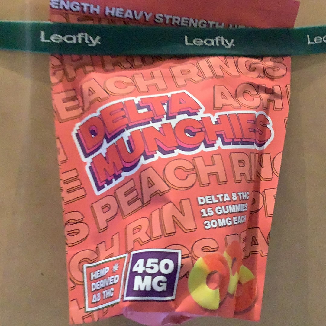 Delta munchies sPeach rings delta 8