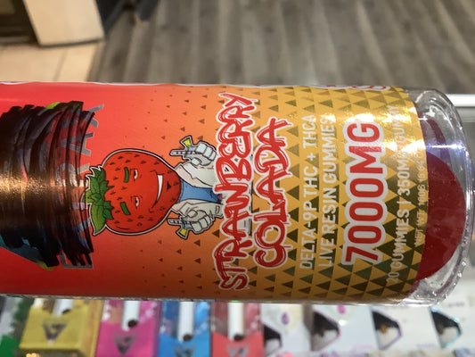 Extrax Adios gummies 7000mg Strawberry Colada