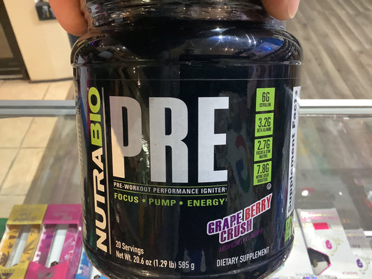 NUTRABIO pre-workout Grape Berry Crush