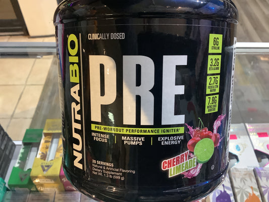 NUTRABIO pre-workout CHERRY LIMADE