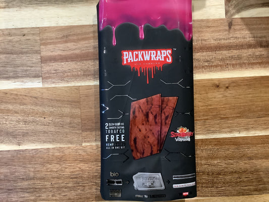 Packwraps Hemp Wraps Kit Strawberry Vanilla