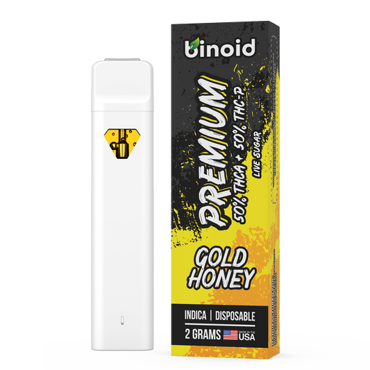 Binoid Premium 50/50 Live Sugar 2G Dispo Gold Honey