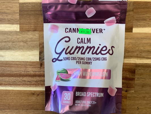Canna River Pink Watermelon Calm Gummies