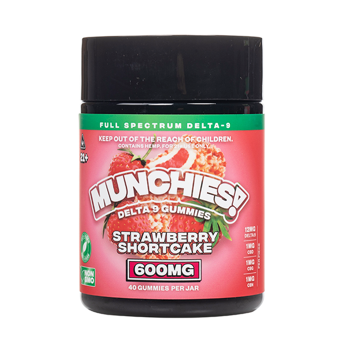 Munchies D9 600 mg Gummies Strawberry Shortcake