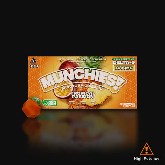 Munchies D9 1000mg Gummies Tropical Passion