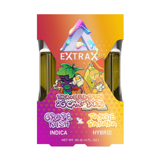 Extract 2g Cart Duos - Grape Crush & Tangie Banana