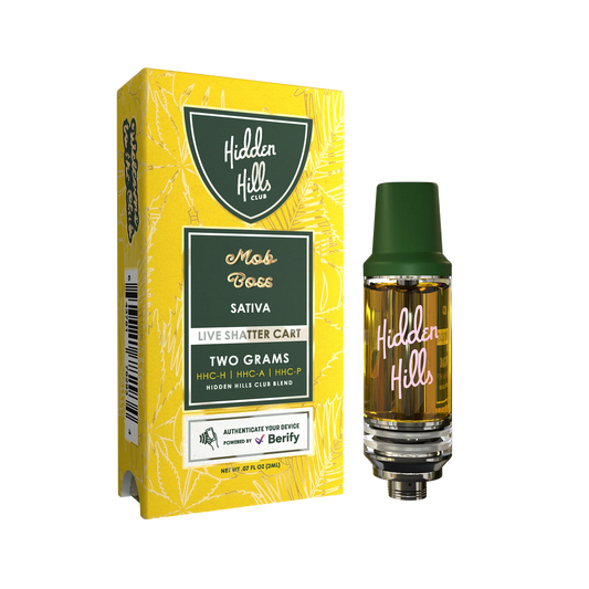 Hidden Hills Live Shatter 2G Cart Mob Boss