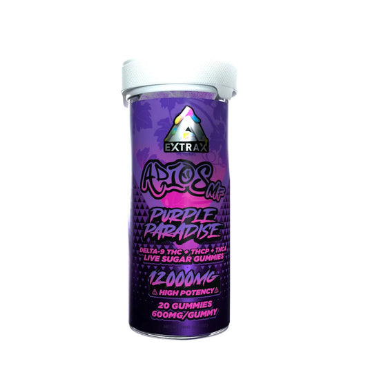 Delta Extrax Adios MF 12,000 Mg Purple Paradise Gummies