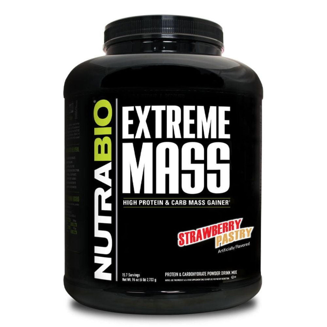Nutrabio Extreme Mass Gainer 6 lb- Strawberry Pastry