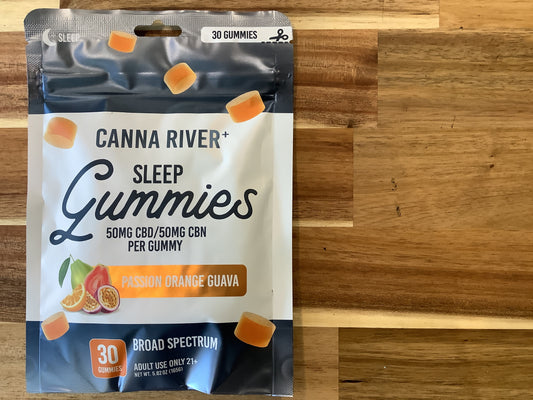 Canna River Sleep Gummies Passion Orange Guava