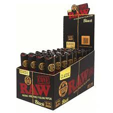 6pack RAW CLASSIC BLACK CONES 1 1/4