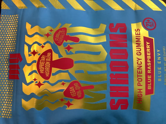Magic Shrooms Gummies Blue Raspberry