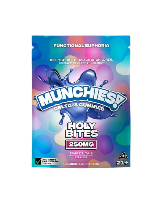 Munchies D8 250 mg Gummies Holy Bites