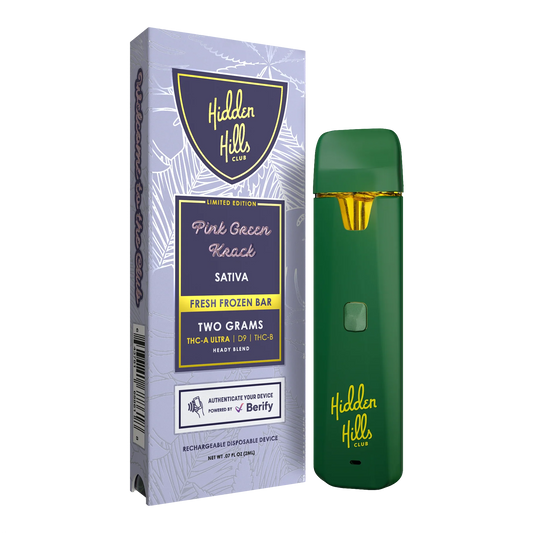 Hidden Hills Club 2G Bar Pink Green Krack