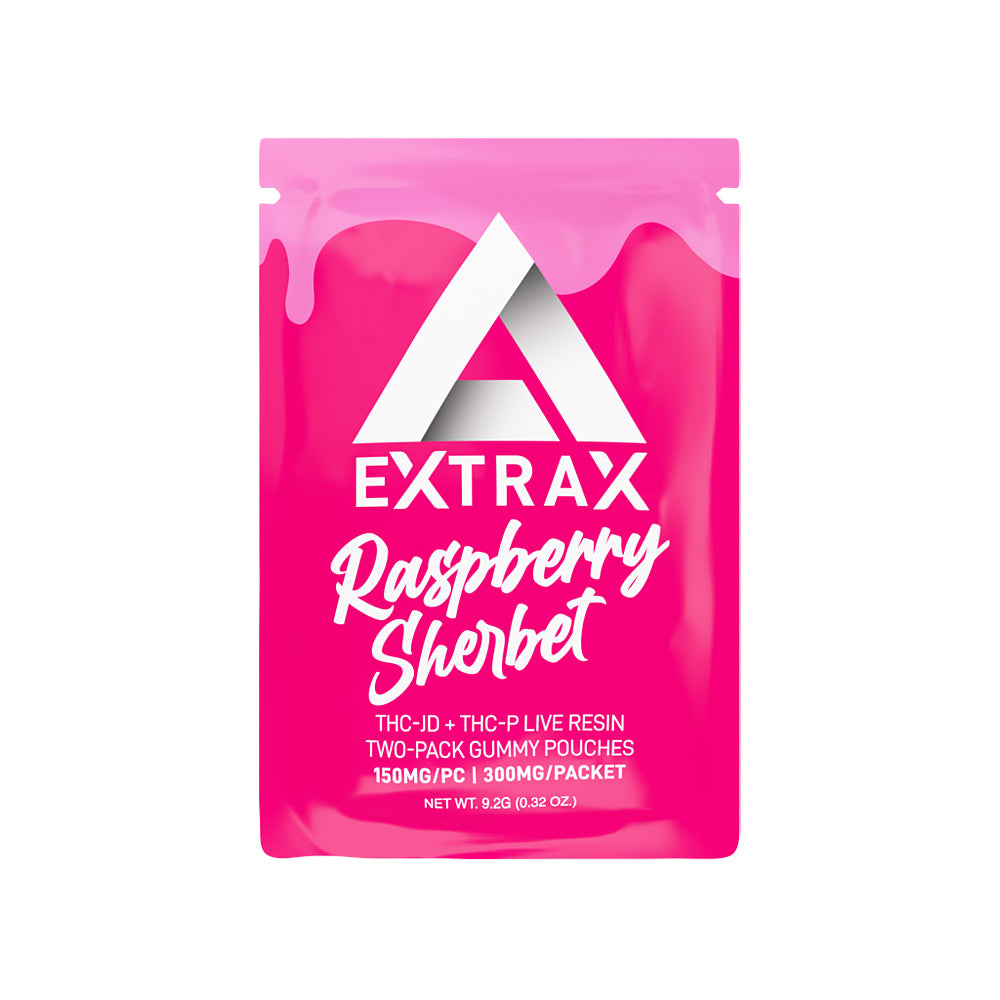 Delta Extrax THC-JD THC-P Raspberry Sherbet Gummies 2pcs