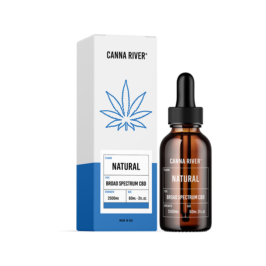 Broad Spectrum Natural CBD Oil Tincture 2500mg