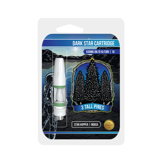 3 Tall Pines Dark Star Cart - Star Hopper (Skywalker OG x Blueberry Kush) 1 Gram