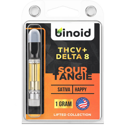 Binoid THC-V + Delta 8 Vape Cartridge - Sour Tangie