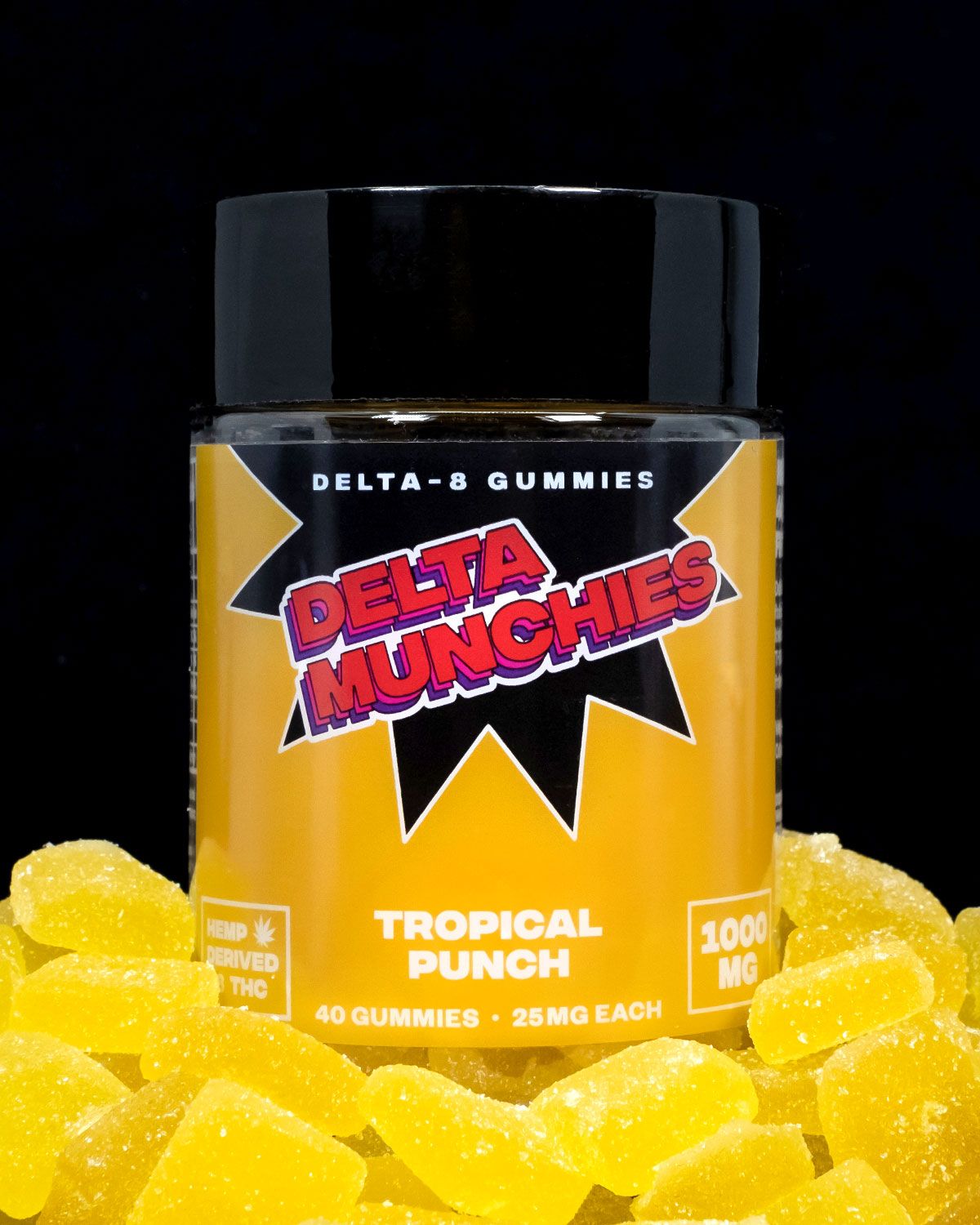 Delta munchies Tropical Punch Delta 8 Gummies 25mg