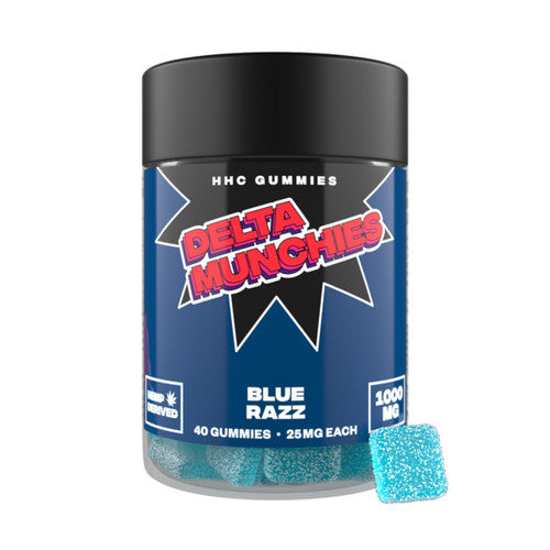 HHC Delta Munchies Gummies - Blue razz